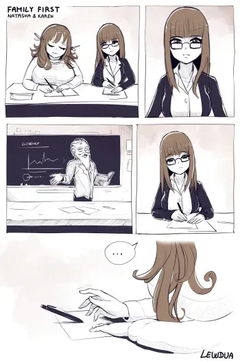 [Lewdua] Family First - Natasha & Karen manga cover