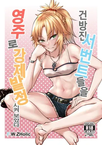 [F.W.ZHolic (FAN)] Namaiki na Servant-tachi o Reiju de Kyousei Hatsujou Sasete Mita | 건방진 서번트들을 영주로 강제발정 시켜 보았다 (Fate/Grand Order) [Korean] [Digital] manga cover