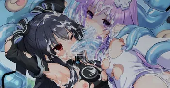 [福玉 死瘟(しおん)] ユニとネプギアのスライム触手姦 manga cover
