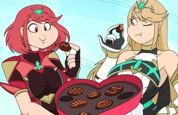 [ComicalWeapon] Love for All - Pyra & Mythra + Korsica & Peppermint manga cover