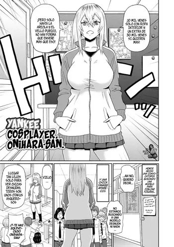 [John K. Pe-ta] Cosplay Yankee Onihara-san｜Yankee Cosplayer, Onihara-san (Zenryoku Ana Musume - Full Thrust! Hole-Maiden + Character Rough Illust)｜[Spanish] [BigDaddy Scan] [Digital] manga cover