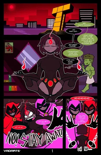 [VADARTS] Blood Moon (Teen Titans) manga cover