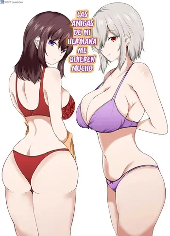 [Ishi Kenpi (Issi-13)] Ane no Tomodachi ga Boku no Koto o Suki Sugiru｜Las amigas de mi hermana me quieren mucho [spanish] [MebanearonxPendejo] manga cover