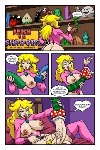 [Doomington] Peach vs the Shroobs (Super Mario Bros.) manga cover