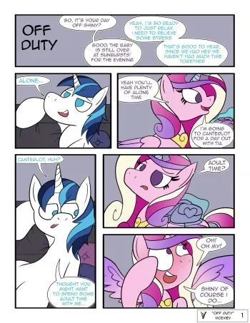 Off duty (My little pony) manga cover