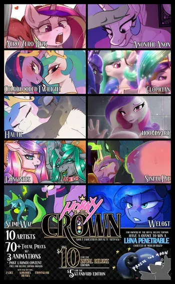 [Various] Horny is the Crown: Adult Equestrian Royalty Artpack manga cover