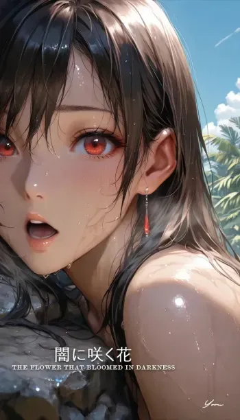 The Flower That Bloomed in Darkness - - Tifa Lockhart manga cover