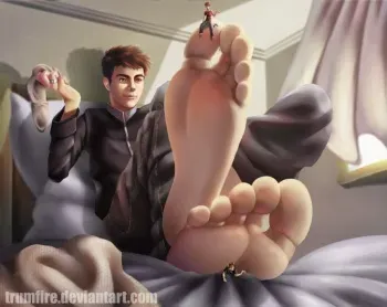 [TrumFire] Artworks (giant males, feet/vore) manga cover