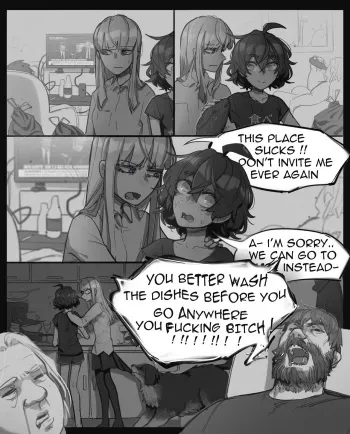 [popopoka] Blind Girl invites Blondie over manga cover