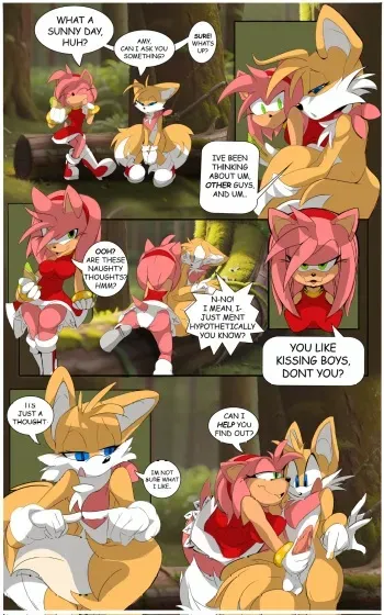 [Bleuhare] Amy in Heat (Sonic the Hedgehog) manga cover
