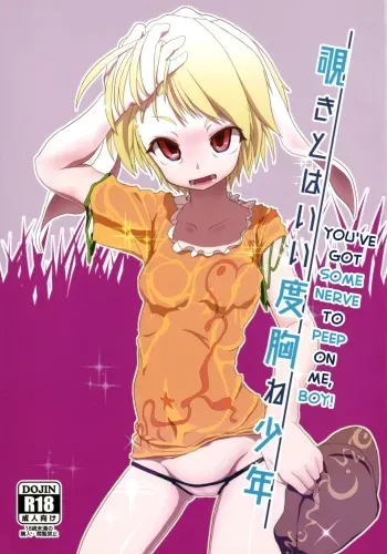 (Shuuki Reitaisai 4) [Pochicolo Nouen (Pochicolo)] Nozoki to wa Ii Dokyou ne Shounen (Touhou Project) [English] [Chastity Dreamer Schmö] manga cover