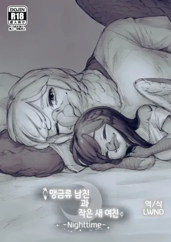 (Kansai! Kemoket 8) [Imomushi Kyouiku Madoguchi (Bubonic)] Moukin Kareshi to Kotori Kanojo -Nighttime- | 맹금류 남친과 작은 새 여친 -Nighttime- [Korean] [LWND] manga cover