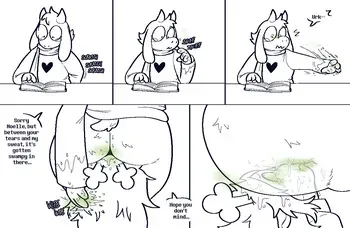 [Ti-Ling] Noelle helps Ralsei with a Spell manga cover