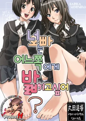 [MARUTA-DOJO (MARUTA)] Kimi wa Docchi ni Fumaretai? (Amagami) [Korean] [Project H] [Digital] manga cover