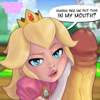 [CuddleCore] Princess Peach swallowing a monster Cock (Super Mario Brothers) manga cover