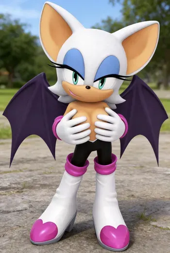 NintenArt 3D | Rouge the Bat (Sonic) [AI] manga cover