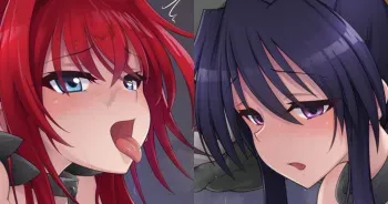 [Akai] Akeno + Rias (Highschool DxD) manga cover