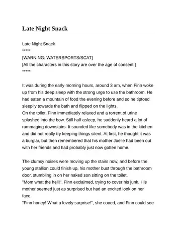[Donker] Late Night Snack manga cover