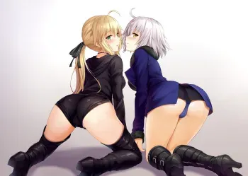 [Denji Houniki] Jeanne d'Arc x Artoria Pendragon (Fate/Grand Order) [Decensored] manga cover