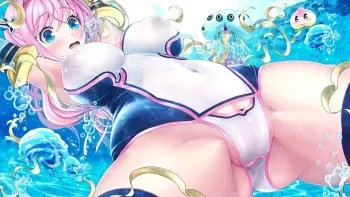 [V-Mag] Cherry Pink Underwater Battle [Decensored] manga cover