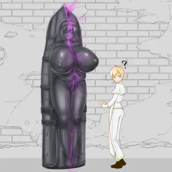 [Aries] A story about a young priest being TSed by an Iron Maiden-style creature manga cover