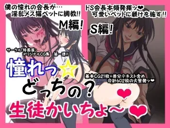 [Toku Yakusou] Akogare☆ Docchi no? Seito Kaichou manga cover