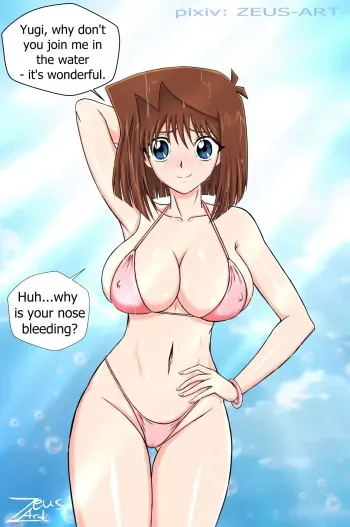Anzu Mazaki/ Tea Gardner at the pool Zeus-Art manga cover