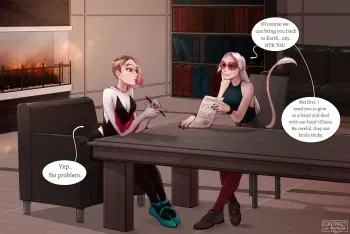 [Horny-Oni] Contract with Spider-Gwen manga cover