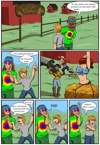 Wild rodeo (Horse TF) manga cover