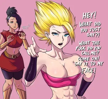 [Once] Kale & Caulifla (She's angry) (Dragon Ball Super) manga cover