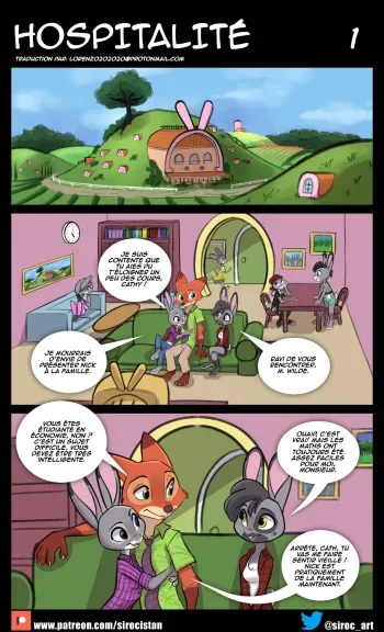 [Siroc] Hospitality | Hospitalité [FRANCAIS] [Lorenzo202020] (Zootopia) (Ongoing) manga cover