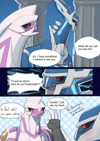 Dialga x Palkia manga cover