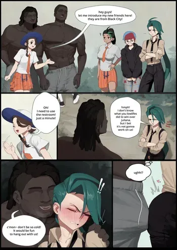 [wjs07] Nemona, Penny & Rika get BLACKED (Pokemon) manga cover