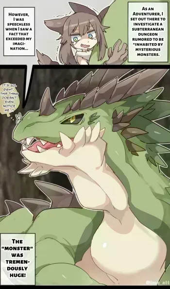 Giant Dragon Unaware VORE manga cover