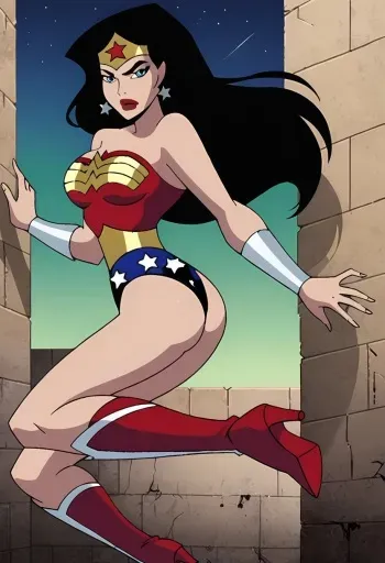 Wonder Woman [AI generated] manga cover