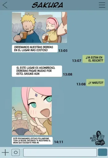 [Kunaboto] Naruto to Sakura no Jounetsuteki na Kyuuka｜Vacaciones Apasionadas De Naruto Y Sakura (Naruto & Boruto) [Spanish] [BigDaddy Scan] manga cover