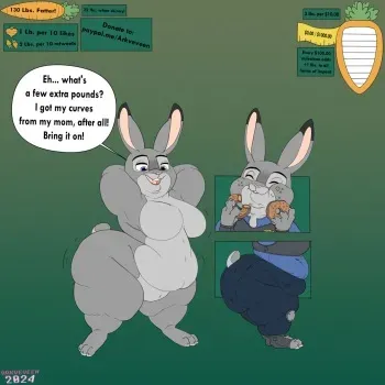 [Arkveveen] Jumbo Judy Weight Gain Drive manga cover