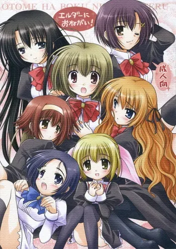 (C72) [Purin Yokochou (Ouka Sushi)] Elder ni onegai! (Otome wa Boku ni Koishiteru) manga cover