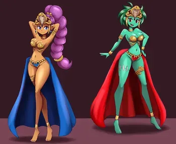 [Metachoke] Shantae & Rotty Snake Princess Duo manga cover