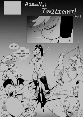 [NotT0daySat4n (Piesinful/SinfulPie)] Assault at Twilight: Chapter 1 - Paint the Room Pink (Ongoing) manga cover