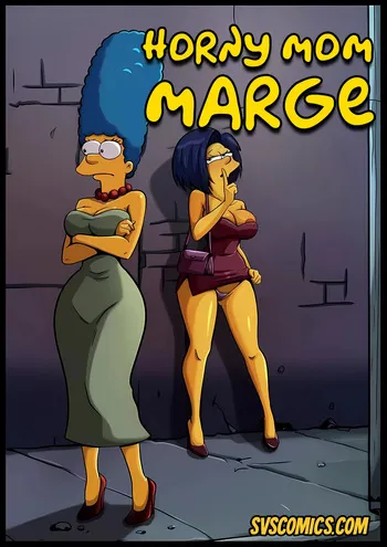 The Simpsons- HORNY MOM MARGE manga cover