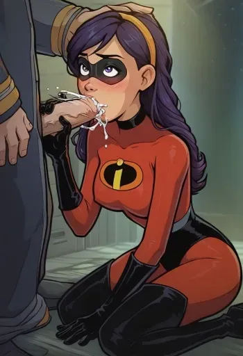 AICHARGEN Violet Parr homage to Akabur [AI Generated] manga cover
