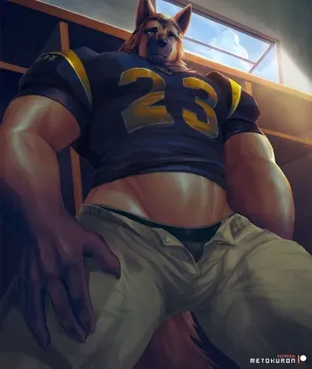 [Metokuron] Week 31 - German Shepherd Football Player manga cover