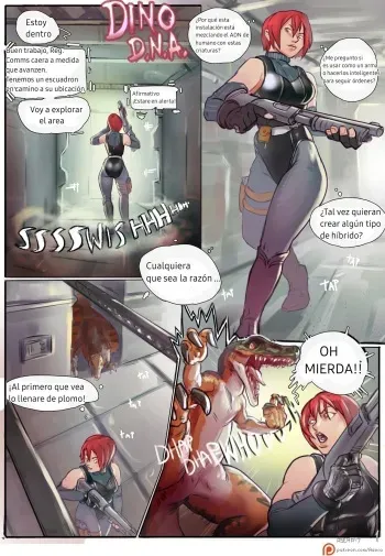 [Asera] Dino D.N.A. (Dino Crisis) [Spanish] [Dante] manga cover