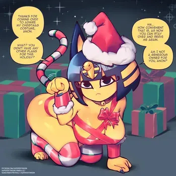 [Supersatanson] Ankha for Christmas (Animal Crossing) manga cover