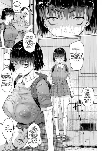 Kaede-chan Seeking shelter from the rain manga cover