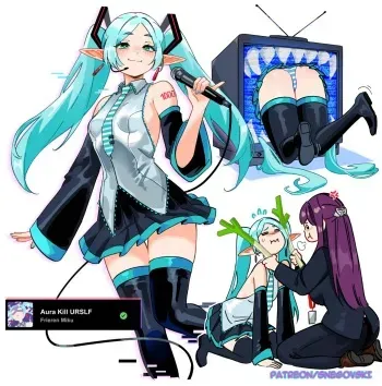[Snegovski] Frieren Miku! (Sousou no Frieren x Vocaloid) manga cover