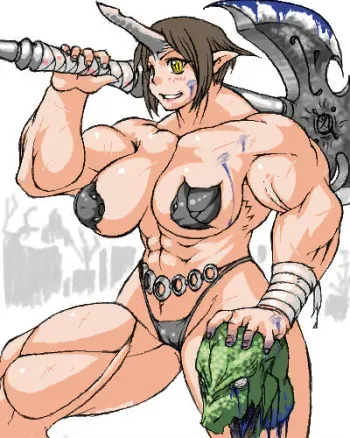 Strong, Muscular, Warrior Women manga cover