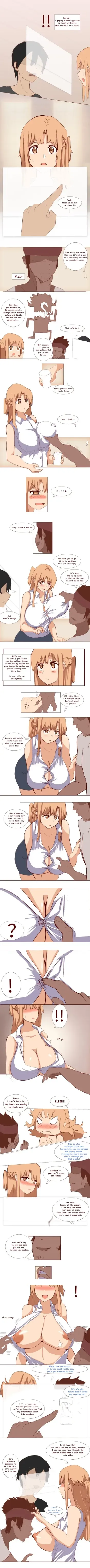 [质yitiaomiao] Kirito's visual bug in SAO [English][Decensored] manga cover