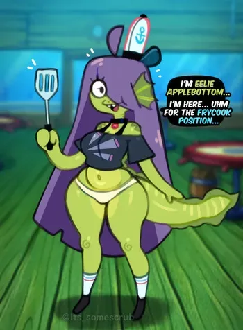 [SomeScrub] Eelie Applebottom at the Krusty Krab 2 manga cover